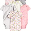 Carter's Simple Joys Baby Girls Bodysuits Soft Comfortable-0