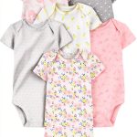 Carter's Simple Joys Baby Girls Bodysuits Soft Comfortable-0