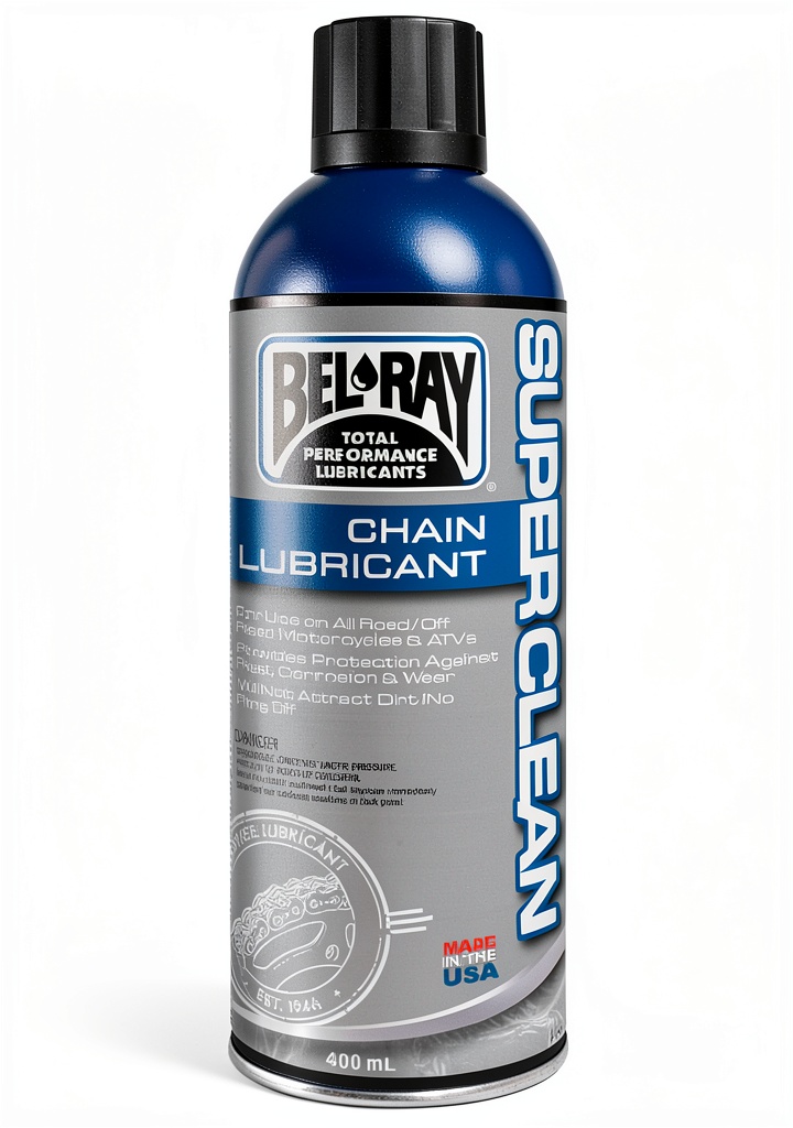 Applying Bel-Ray Chain Lube to a powersports chain