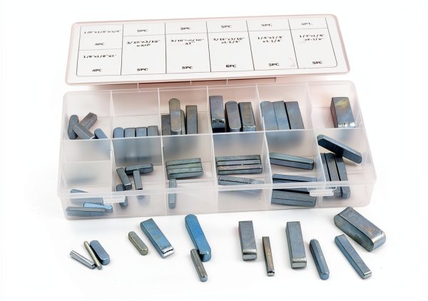 Pulley Keyway Key Cartener 60pc Square Stock Chrome Zinc‑Plated Steel-1