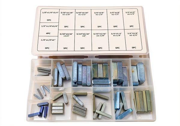 Pulley Keyway Key Cartener 60pc Square Stock Chrome Zinc‑Plated Steel-2